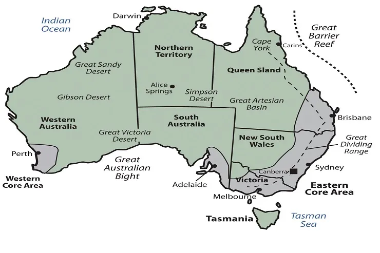 مناطق رجینال کشور استرالیا